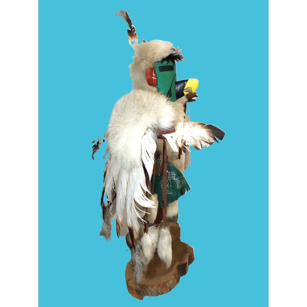 Navajo Native American signed Eagle Dancer Kachina Doll - Large - 22" tall ! - Picture 8 of 16